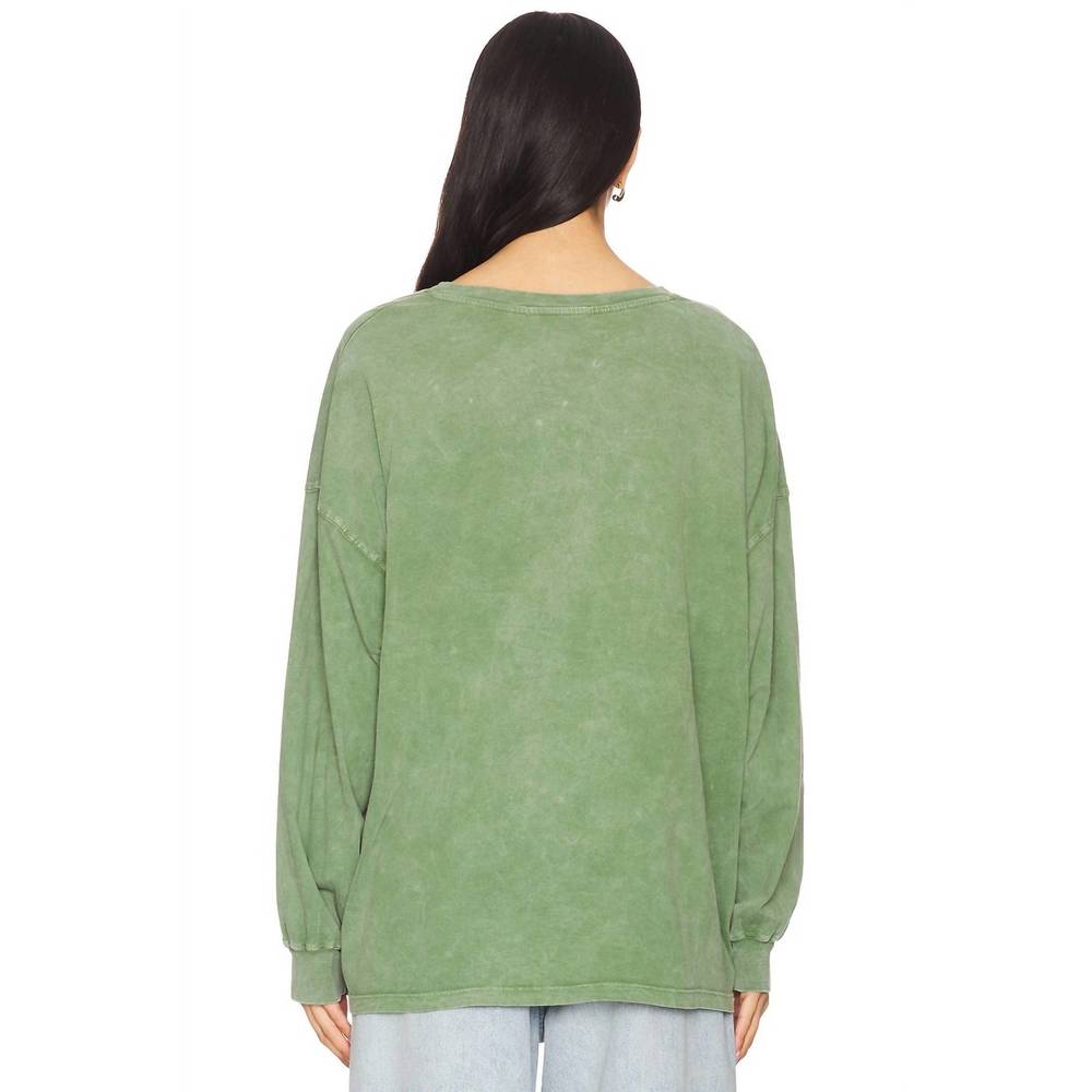 NEW DAYDREAMER don't gamble with my heart lons sleeve in stone green acid - Picture 4 of 4
